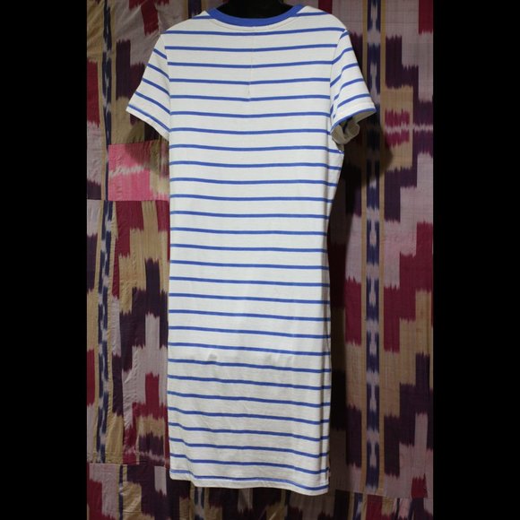 STATESIDE White and Blue Horizontal Striped Dress - Picture 2 of 6